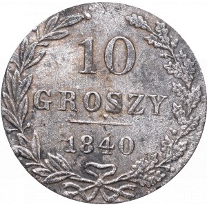 Królestwo Polskie, Mikołaj I, 10 groszy 1840