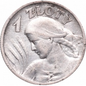 II Rzeczpospolita, 1 złoty 1925 Kobieta kłosy