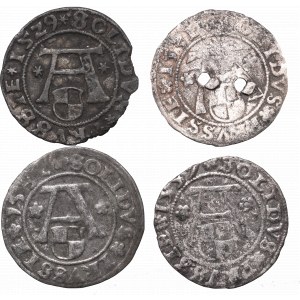 Prusy, Albrecht Hohenzollern, zestaw szelągów, Królewiec