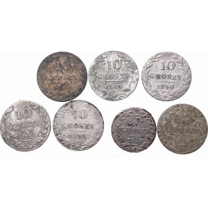 Zabór rosyjski, zestaw monet 5 i 10 groszy