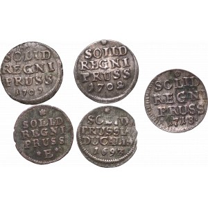 Prussia, a set of solids from 1693-1769