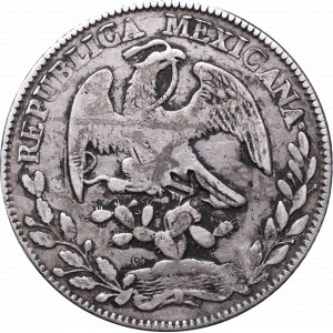 Meksyk, 8 reali 1874, Zacatecas - chop marki