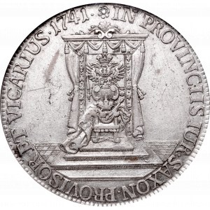 Augustus III, 1/2 thaler 1741, Drezden - GCN AU53