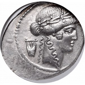 Republika Rzymska, P. Clodius, Denar - GCN AU58