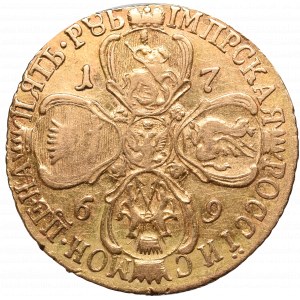 Russia, Catherine II, 5 rouble 1769 СПБ