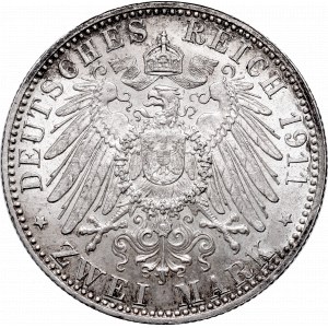 Niemcy, Królestwo Bawarii, Lvitpold, 2 marki 1911 D