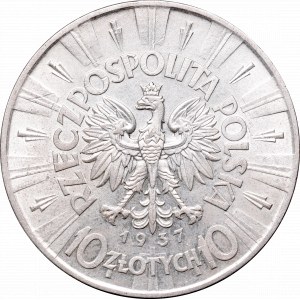 II Rzeczpospolita, 10 złotych 1937 Piłsudski