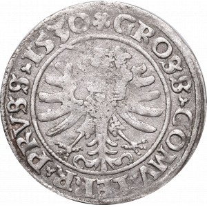 Sigismund I the Old, 1 groschen 1530, Thorn - rare PRV/PRVSS