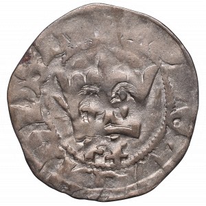 Vladislaw Jagiellon, Half-groat, Crakau, letter F and ‡