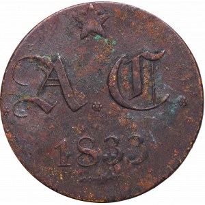 1 zloty 1833, Grudek - rare