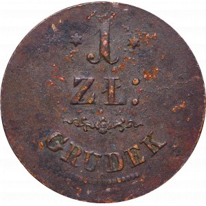 1 złoty 1833, Dominium Grudek - rzadkość