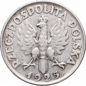 II Rzeczpospolita, 2 złote 1925 Kobieta kłosy
