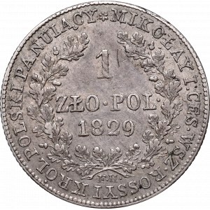 Królestwo Polskie, Aleksander I, 1 złoty 1829 FH