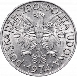 PRL, 5 złoty 1974, Rybak