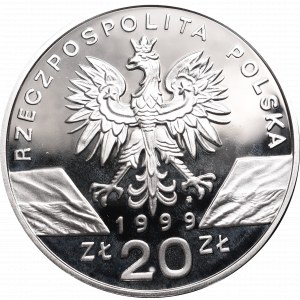 III RP, 20 zlotych 1999, Wolf