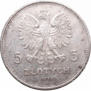 II Republic, 5 zlotych 1931, Nike