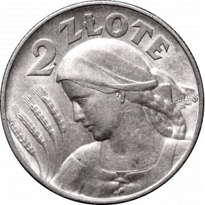 II Rzeczpospolita, 2 złote 1925 Kobieta kłosy