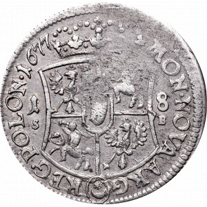 Ioan III Sobieski, 18 groschen 1677