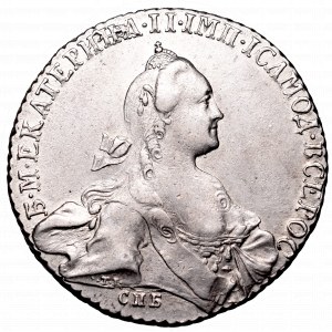 Rosja, Katarzyna II, rubel 1768 СПБ АШ, Petesburg