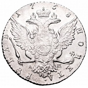 Russia, Catherine II, rouble 1768 СПБ АШ, Petesburg