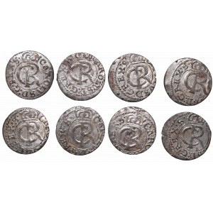 A set of coins from Riga mint from 1661-1662