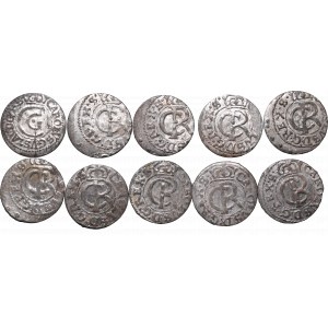 Zestaw szelągów ryskich z lat 1658-1663