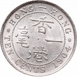 Hong Kong, Edward VII, 10 cents 1904