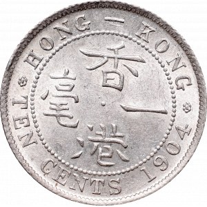 Hong Kong, Edward VII, 10 centów 1904