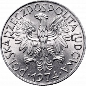 PRL, 5 zloty 1974 Fischerman