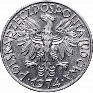 PRL, 5 złoty 1974 Rybak