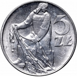 PRL, 5 złoty Rybak 1974