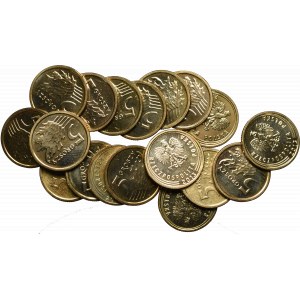 Zestaw 18 sztuk, 5 groszy 2013 Royal Mint