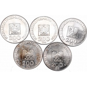 PRL, a set of silver coins XXX years of the PRL