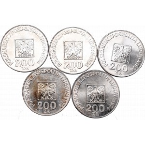 PRL, zestaw srebrnych monet XXX lat PRL