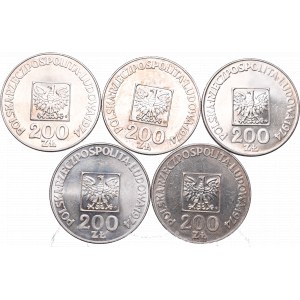 PRL, a set of silver coins XXX years of the PRL