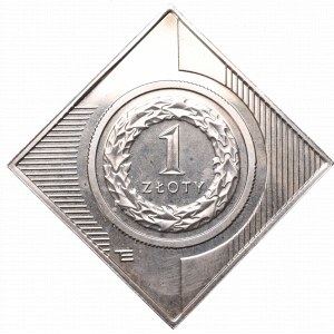 III RP, 1 zloty clip 10 years in circulation