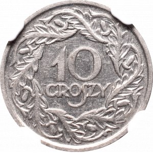 II Republic, 10 groschen 1923 - NGC MS62