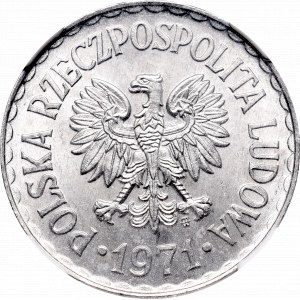 PRL, 1 zloty 1971 - NGC MS63
