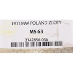 PRL, 1 zloty 1971 - NGC MS63