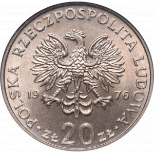 PRL, 20 zlotych 1976 - NGC MS65
