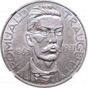 II Republic of Poland, 10 zlotych 1933, Traugutt - NGC AU58