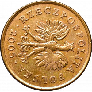 III RP, 5 groszy 2005 - Skrętka