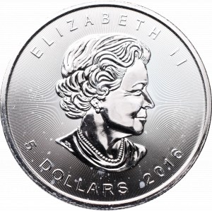 Kanada, 5 dolarów 2016 - Liśc Klonowy