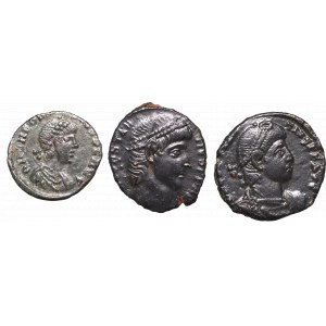 Roman Empire, Lot of 3 follis