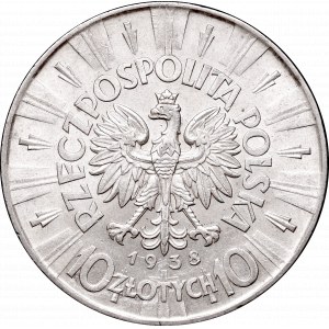 II Republic, 10 zlotych 1938, Pilsudski