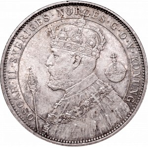 Sweden, Oscar II, 2 krone 1897