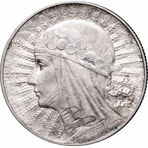 II Republic, 5 zlotych 1933, Women's Head