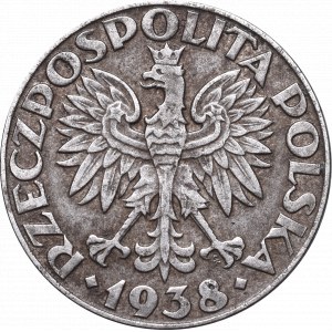 II Republic of Poland, 50 groschen 1938, Not nickel plated