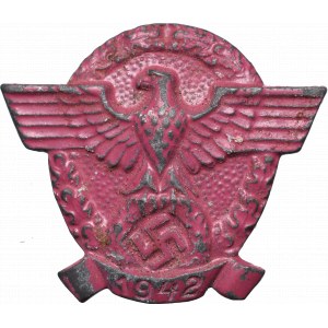III Reich , Badge Police day 1942