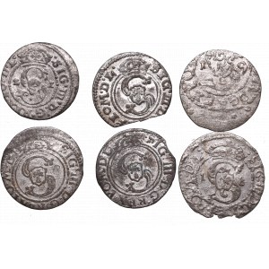 Set of 6 solids Sigismund III Wasa